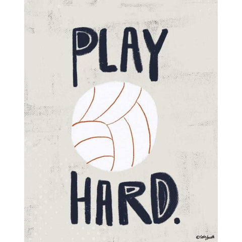 Volleyball Gold Ornate Wood Framed Art Print with Double Matting by Doucette, Katie