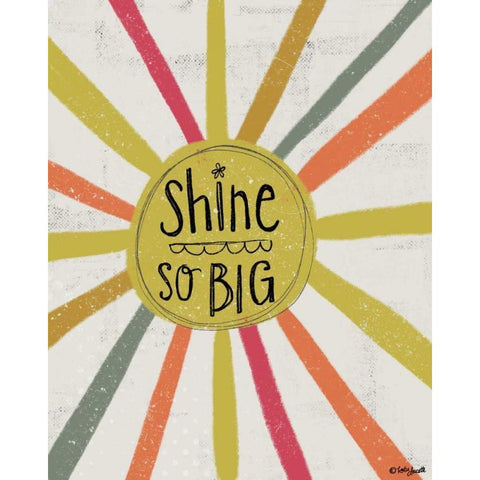 Shine So Big Black Modern Wood Framed Art Print with Double Matting by Doucette, Katie