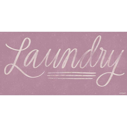 Laundry Chalkboard Black Modern Wood Framed Art Print with Double Matting by Doucette, Katie