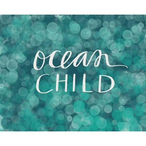 Ocean Child White Modern Wood Framed Art Print by Doucette, Katie