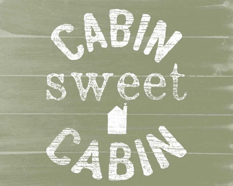 Cabin Sweet Cabin Black Ornate Wood Framed Art Print with Double Matting by Doucette, Katie