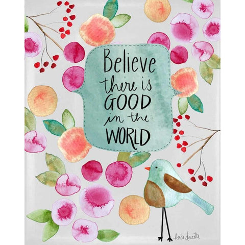 Believe There is Good White Modern Wood Framed Art Print by Doucette, Katie