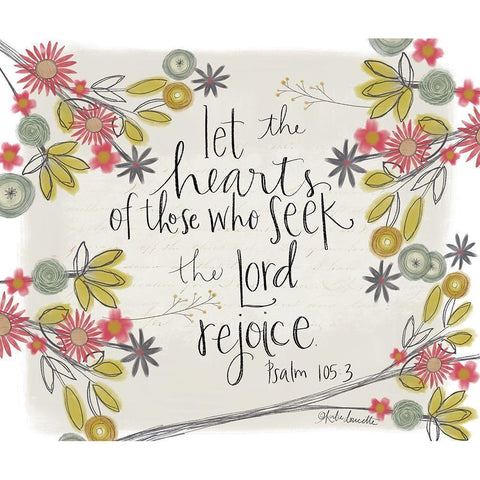 Lord Rejoice White Modern Wood Framed Art Print by Doucette, Katie