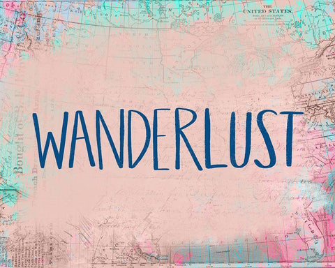 Wanderlust Black Ornate Wood Framed Art Print with Double Matting by Doucette, Katie