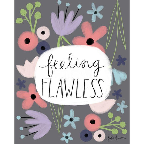 Feeling Flawless Black Modern Wood Framed Art Print with Double Matting by Doucette, Katie