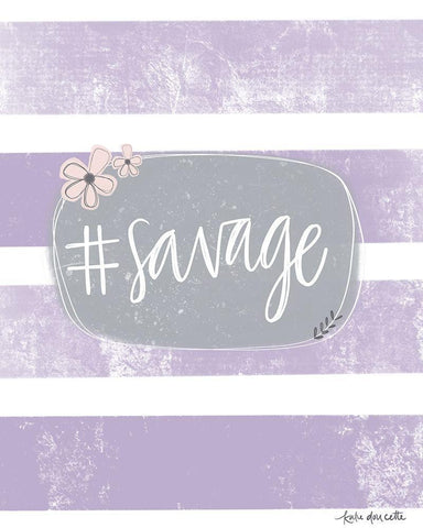 Savage White Modern Wood Framed Art Print with Double Matting by Doucette, Katie