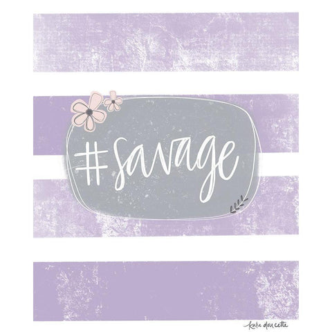 Savage White Modern Wood Framed Art Print by Doucette, Katie