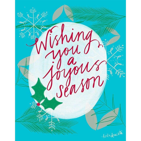 Joyous Season White Modern Wood Framed Art Print by Doucette, Katie