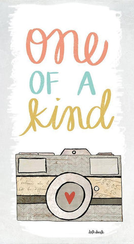 One of a Kind White Modern Wood Framed Art Print with Double Matting by Doucette, Katie