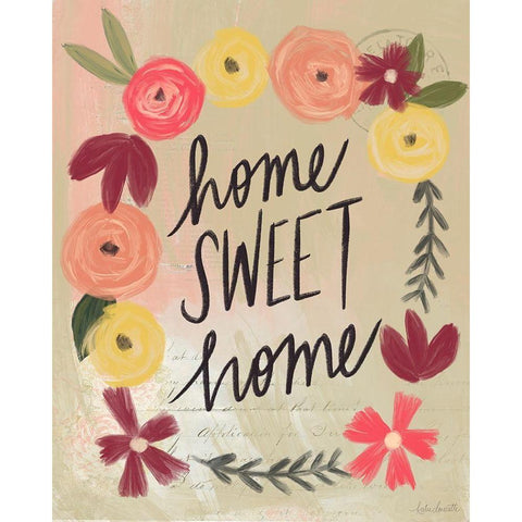 Sweet Home Black Modern Wood Framed Art Print with Double Matting by Doucette, Katie