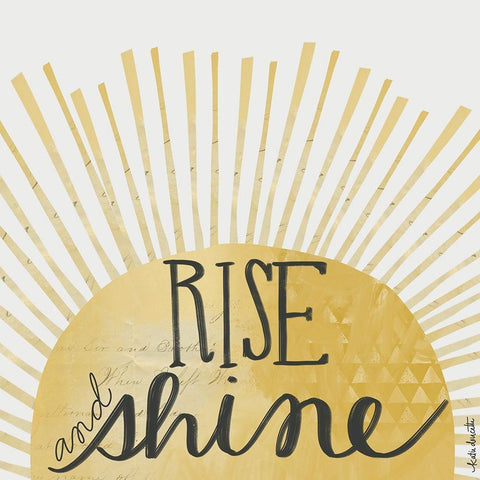 Rise and Shine Black Modern Wood Framed Art Print by Doucette, Katie