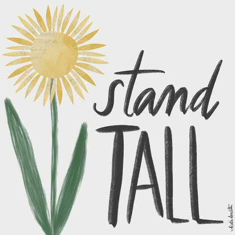 Stand Tall White Modern Wood Framed Art Print by Doucette, Katie