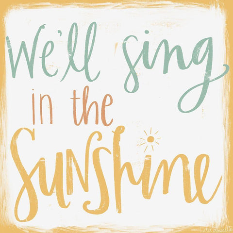 Sing in the Sunshine Black Ornate Wood Framed Art Print with Double Matting by Doucette, Katie