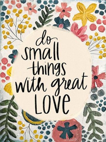 Small Things White Modern Wood Framed Art Print with Double Matting by Doucette, Katie