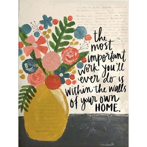 Within the Walls of Your Home Gold Ornate Wood Framed Art Print with Double Matting by Doucette, Katie