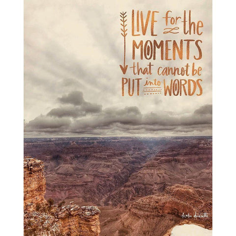 Grand Canyon Gold Ornate Wood Framed Art Print with Double Matting by Doucette, Katie