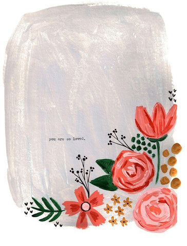 So Loved Black Ornate Wood Framed Art Print with Double Matting by Doucette, Katie