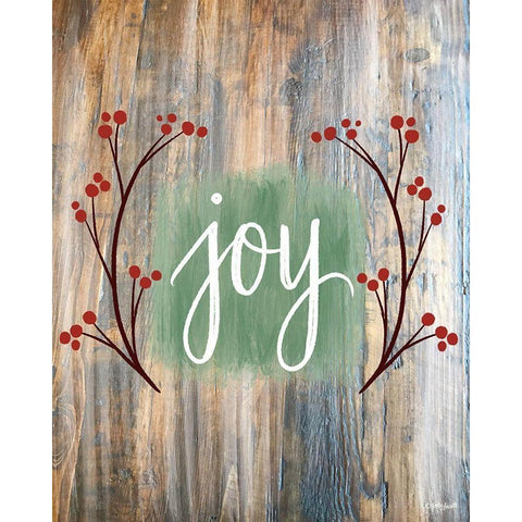 Christmas Joy Black Modern Wood Framed Art Print with Double Matting by Doucette, Katie