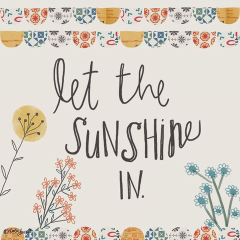 Let the Sunshine In Black Ornate Wood Framed Art Print with Double Matting by Doucette, Katie