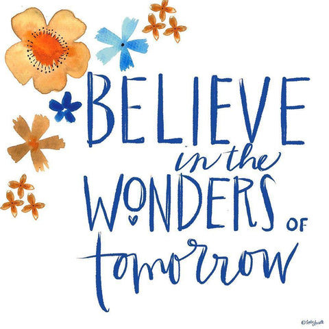 Wonders of Tomorrow Gold Ornate Wood Framed Art Print with Double Matting by Doucette, Katie