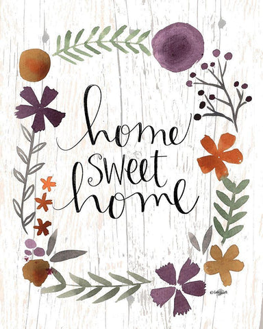 Sweet Home White Modern Wood Framed Art Print with Double Matting by Doucette, Katie