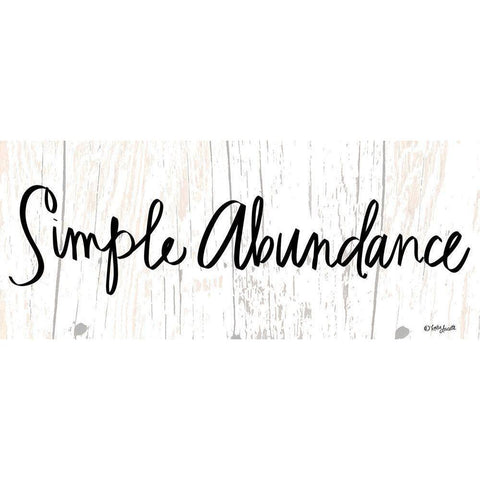 Simple Abundance Black Modern Wood Framed Art Print with Double Matting by Doucette, Katie