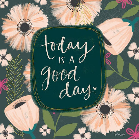 Today is a Good Day Black Ornate Wood Framed Art Print with Double Matting by Doucette, Katie