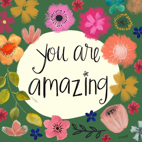 You Are Amazing Black Ornate Wood Framed Art Print with Double Matting by Doucette, Katie