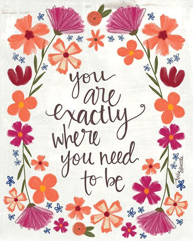 Where You Need to Be Black Ornate Wood Framed Art Print with Double Matting by Doucette, Katie