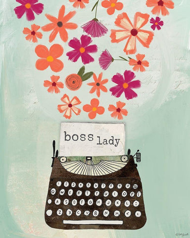 Boss Lady Black Ornate Wood Framed Art Print with Double Matting by Doucette, Katie