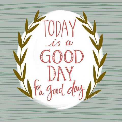 Good Day for a Good Day Black Modern Wood Framed Art Print with Double Matting by Doucette, Katie