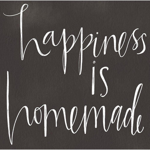 Happiness is Homemade White Modern Wood Framed Art Print by Doucette, Katie