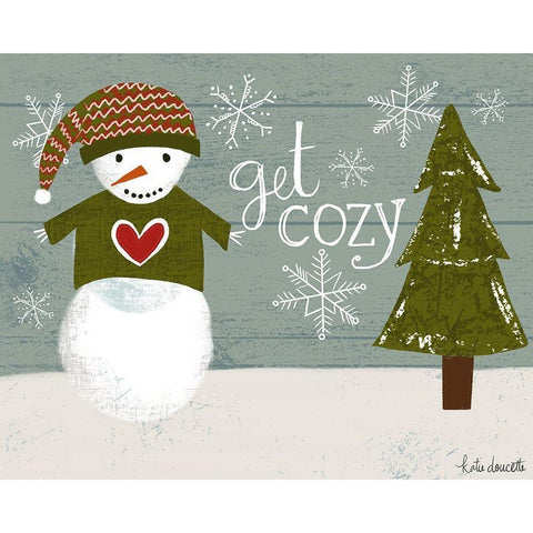 Get Cozy White Modern Wood Framed Art Print by Doucette, Katie