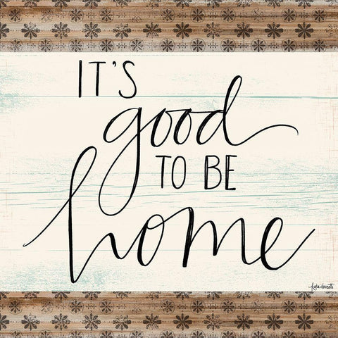 Its Good to Be Home White Modern Wood Framed Art Print by Doucette, Katie