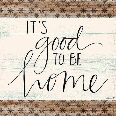 Its Good to Be Home Black Modern Wood Framed Art Print with Double Matting by Doucette, Katie