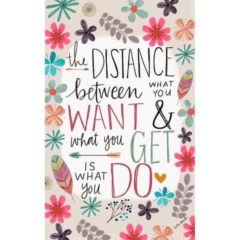 Distance Black Modern Wood Framed Art Print with Double Matting by Doucette, Katie