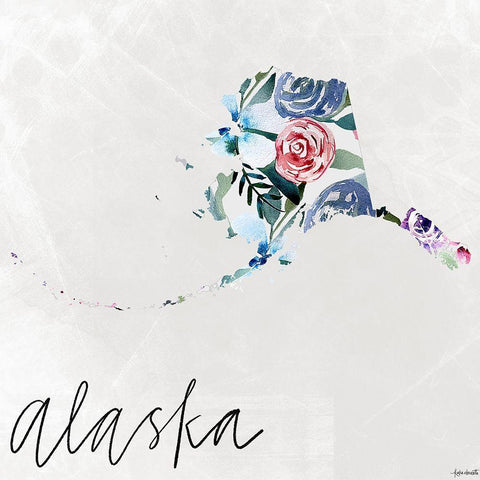 Alaska White Modern Wood Framed Art Print by Doucette, Katie