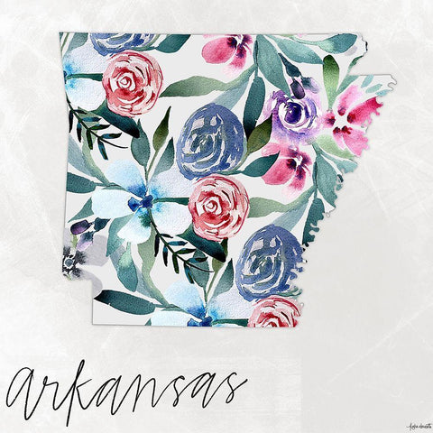 Arkansas White Modern Wood Framed Art Print by Doucette, Katie