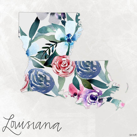 Louisiana Black Modern Wood Framed Art Print with Double Matting by Doucette, Katie