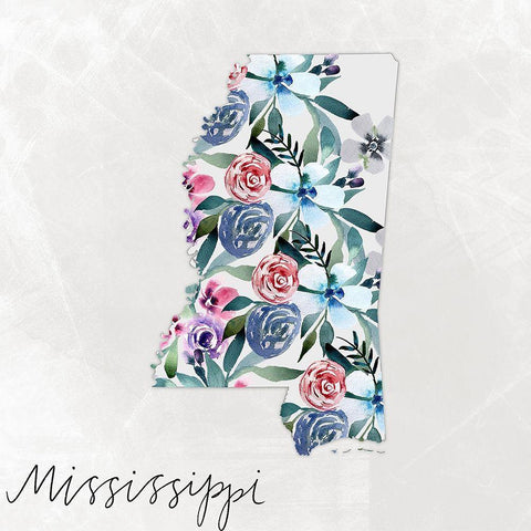 Mississippi White Modern Wood Framed Art Print by Doucette, Katie