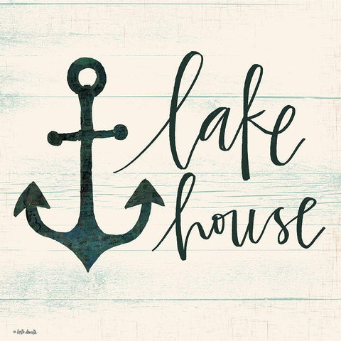 Lake House II White Modern Wood Framed Art Print with Double Matting by Doucette, Katie