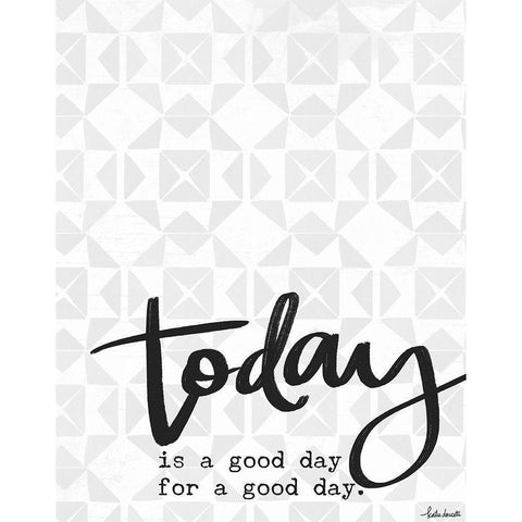 Good Day Black Modern Wood Framed Art Print with Double Matting by Doucette, Katie