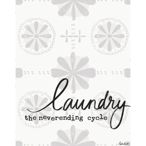 Laundry Cycle Black Modern Wood Framed Art Print with Double Matting by Doucette, Katie