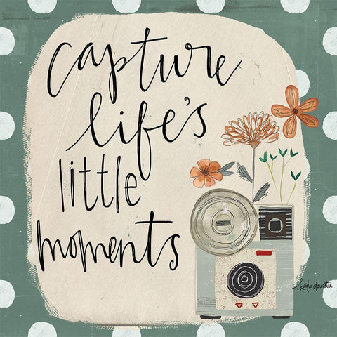 Capture Lifes Little Moments Gold Ornate Wood Framed Art Print with Double Matting by Doucette, Katie