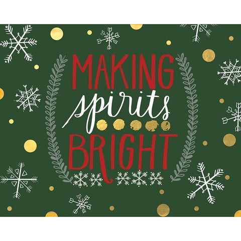 Bright Spirits Black Modern Wood Framed Art Print with Double Matting by Doucette, Katie