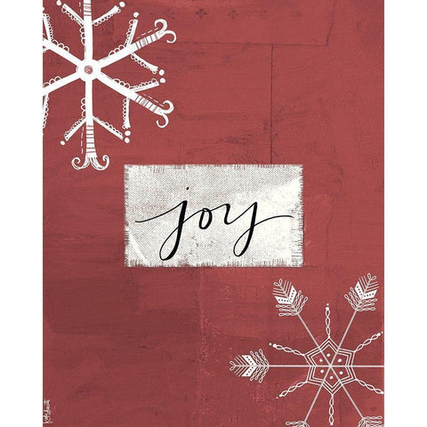 Joy to the World Wreath White Modern Wood Framed Art Print by Doucette, Katie