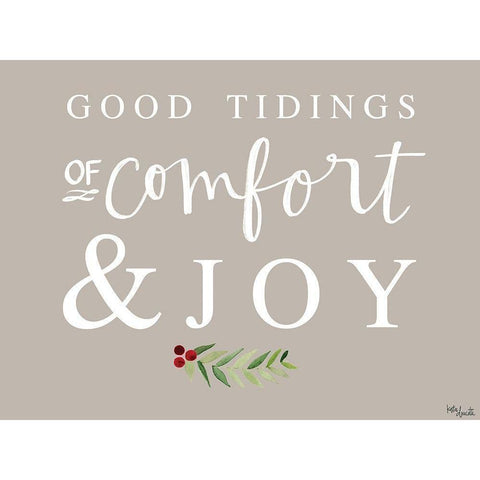 Comfort and Joy White Modern Wood Framed Art Print by Doucette, Katie