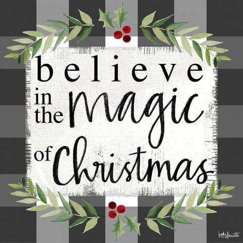 Magic of Christmas Black Modern Wood Framed Art Print with Double Matting by Doucette, Katie