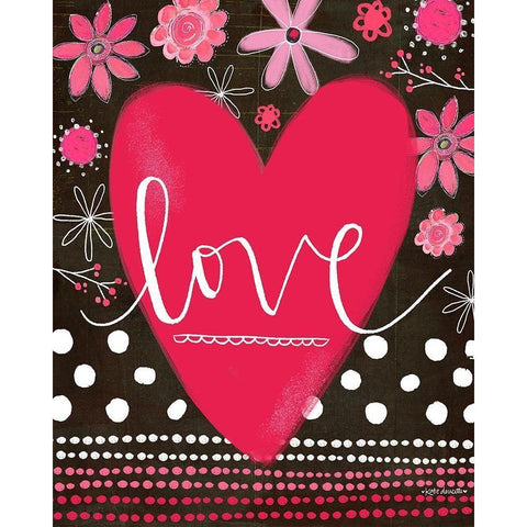 Valentine Love White Modern Wood Framed Art Print by Doucette, Katie