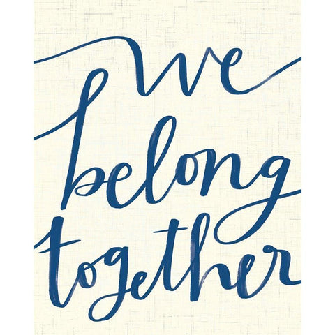 We Belong Together Black Modern Wood Framed Art Print by Doucette, Katie